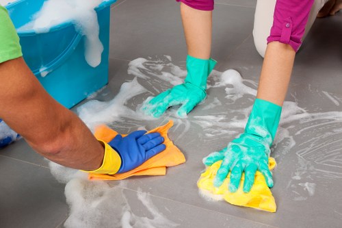 Professional office cleaners in Collierswood cleaning a modern workspace