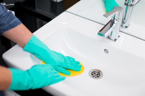 Deep cleaning a fabric sofa in Collierswood home