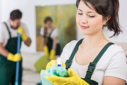 Cleaning appointment details being confirmed