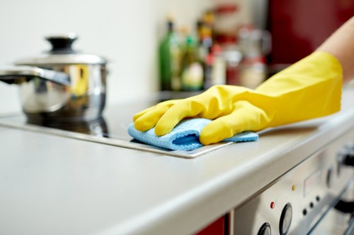 Deep cleaning of kitchen surfaces during one off cleaning in Collierswood