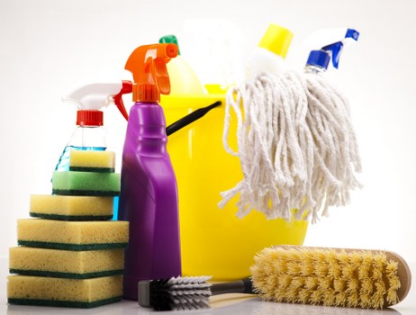 Waste handling and safety compliance in cleaning